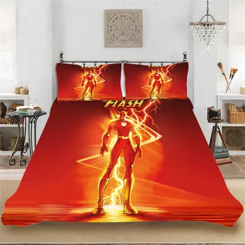 The Flash DC Superhero Cool Pattern Soft Bedding set Bedclothes Include Duvet Cover Pillowcase Print Home Textile Bed Linens
The Flash DC Superhero Cool Pattern Soft Bedding set Bedclothes Include Duvet Cover Pillowcase Print Home Textile Bed Linens