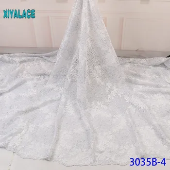 Latest Pure White African Net Lace Fabric For Wedding Dress Nigerian Lace Swiss Voile Lace in Switzerland with sequins YA3035B-4
Latest Pure White African Net Lace Fabric For Wedding Dress Nigerian Lace Swiss Voile Lace in Switzerland with sequins YA3035B-4