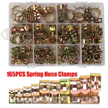 165PCS/set 6-22mm Zinc Plated Spring Fuel Oil Water Hose Clip Pipe Tube for Band Clamp Metal Fastener Assortment Kit
165PCS/set 6-22mm Zinc Plated Spring Fuel Oil Water Hose Clip Pipe Tube for Band Clamp Metal Fastener Assortment Kit