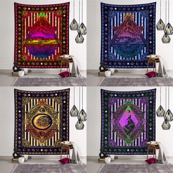 Tapestry Psychedelic Witchcraft Diamond Boho Living Room Macrame Wall Hanging Tapestry Aesthetic Oversized Cloth Painting 
Tapestry Psychedelic Witchcraft Diamond Boho Living Room Macrame Wall Hanging Tapestry Aesthetic Oversized Cloth Painting