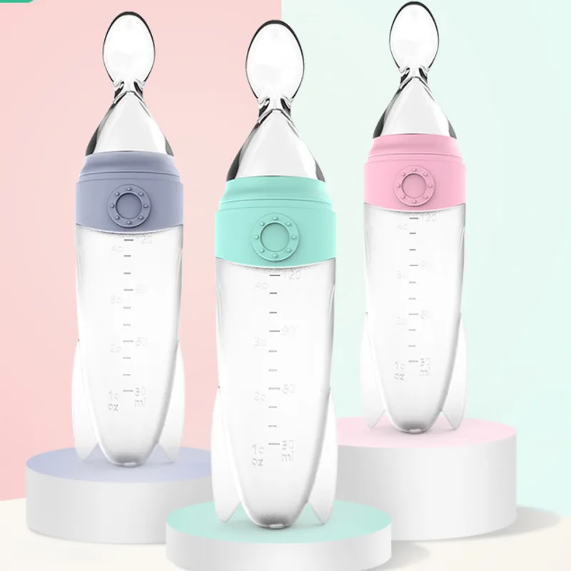 New Infant Baby Squeezing Feeding Bottle 120 ML Food Supplement Bottle Vegetable Fruit Feeding Spoon Rice Cereal Bottle Baby
New Infant Baby Squeezing Feeding Bottle 120 ML Food Supplement Bottle Vegetable Fruit Feeding Spoon Rice Cereal Bottle Baby