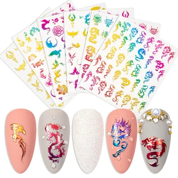 1 Sheet Gold Phoenixs Dragon 3D Nail Stickers Chinese Style Nail Transfer Decals Slider DIY Design Nail Art Decoration
1 Sheet Gold Phoenixs Dragon 3D Nail Stickers Chinese Style Nail Transfer Decals Slider DIY Design Nail Art Decoration