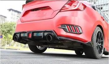 3pc New LED Rear Lower Bumper Diffuser Lip Cover with Dual ABS Special Outlet Pipe Exhaust Decor For Honda For Civic 2016-2017
3pc New LED Rear Lower Bumper Diffuser Lip Cover with Dual ABS Special Outlet Pipe Exhaust Decor For Honda For Civic 2016-2017