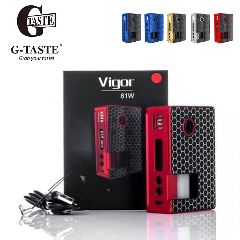 Original Blitz Vigor 81W Squonk TC Box MOD with 0.91 Inch OLED Screen cigarette fit 510 thread Vaporizer Tank vs Aegis X |