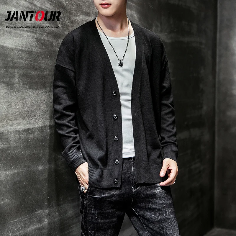 2021 New Men Sweater Winter Warm Long-sleeved V-neck Solid Cardigan Single-breasted Fashion Big Size M-3 4 5 6XL | Мужская одежда