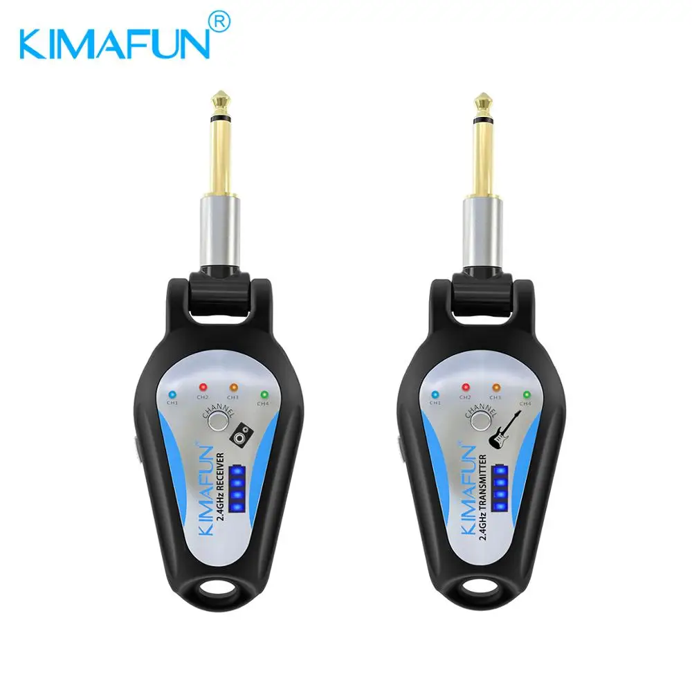 KIMAFUN KM-G207 Rechargeable 2.4GHz Wireless Guitar System - Digital Transmitter Receiver for Electric Guitar Bass Violin
KIMAFUN KM-G207 Rechargeable 2.4GHz Wireless Guitar System - Digital Transmitter Receiver for Electric Guitar Bass Violin