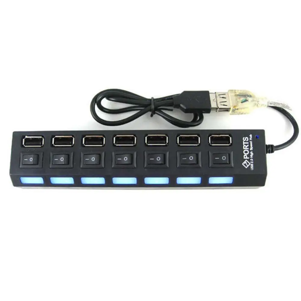 USB 2.0 HUB 2.0 HUB Multi USB Splitter 4/7 Port Expander Multiple USB 3 Hab USB2.0 Hub with Switch For PC
USB 2.0 HUB 2.0 HUB Multi USB Splitter 4/7 Port Expander Multiple USB 3 Hab USB2.0 Hub with Switch For PC