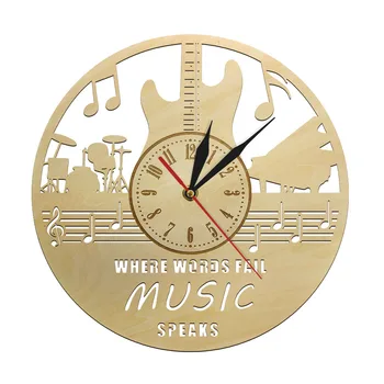 Guitar Music Show Wooden Wall Clock Where Words Fail Music Speaks Musical Dreamer Guitarist Fans Room Decor Wall Clock
Guitar Music Show Wooden Wall Clock Where Words Fail Music Speaks Musical Dreamer Guitarist Fans Room Decor Wall Clock