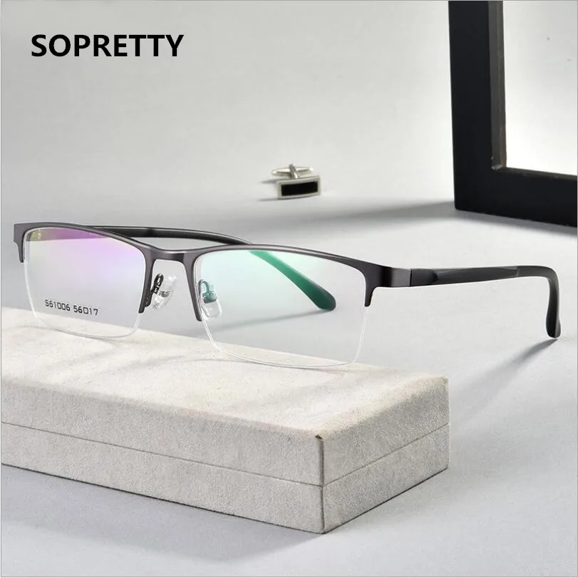 Ultralight Business Men's Optical Glasses Frames for Myopia ,TR Semi-Frame Metal Hinge Prescription Eyewear Glasses Frame F613
Ultralight Business Men's Optical Glasses Frames for Myopia ,TR Semi-Frame Metal Hinge Prescription Eyewear Glasses Frame F613