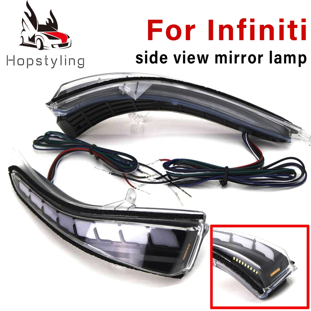 2Pcs Dynamic Turn Signal Light Parking Puddle LED Side Mirror Sequential Indicator for Infiniti Q30 Q50 Q60 Q70 QX50 QX60 QX70
2Pcs Dynamic Turn Signal Light Parking Puddle LED Side Mirror Sequential Indicator for Infiniti Q30 Q50 Q60 Q70 QX50 QX60 QX70