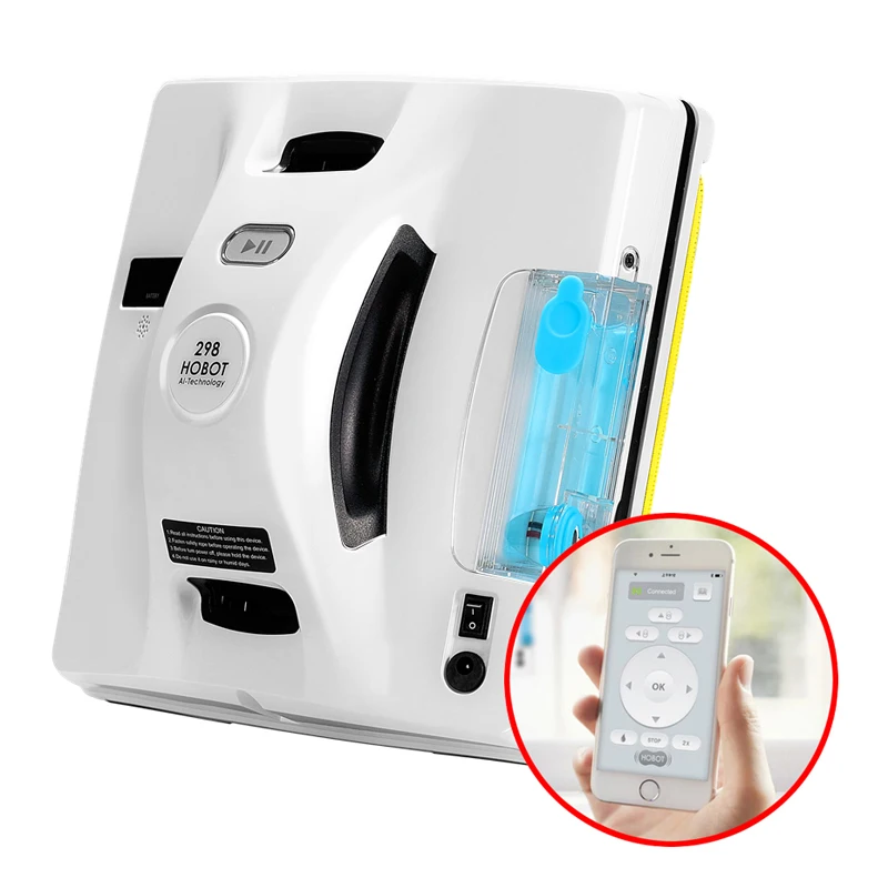 HOBOT 298 Smart Window Cleaner Robot Glass Cleaning Machine 6kg Powerful Suction Ultrasonic Nozzle App Remote Control Low Noise
HOBOT 298 Smart Window Cleaner Robot Glass Cleaning Machine 6kg Powerful Suction Ultrasonic Nozzle App Remote Control Low Noise