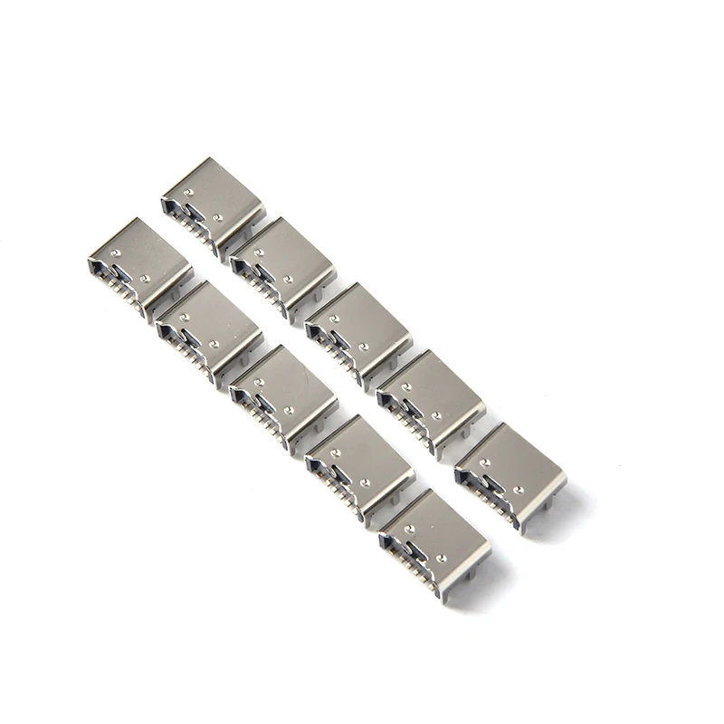 Фото 10pcs/lot 6 Pin SMT Socket Connector Micro USB Type C 3.1 Female Placement SMD DIP For PCB Design DIY High Current Charging | Электроника
