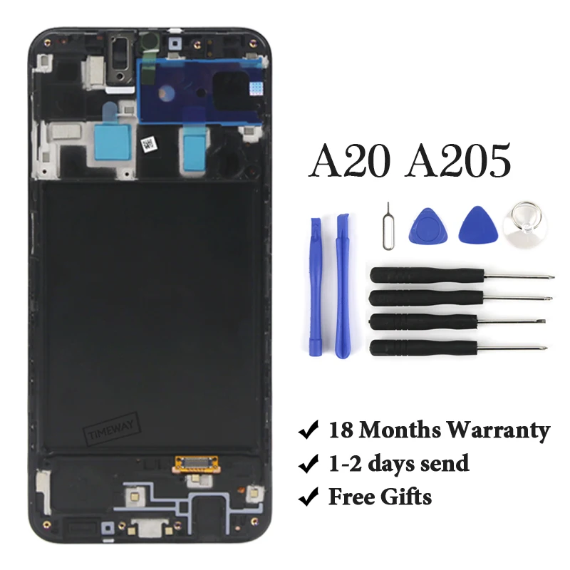 For A20 205 LCD Display Super AMOLED With Touch Screen Digitizer Assembly For A20 A205 LCD Screen
For A20 205 LCD Display Super AMOLED With Touch Screen Digitizer Assembly For A20 A205 LCD Screen