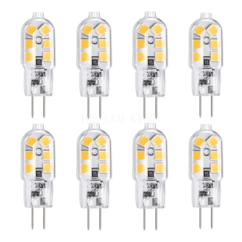 

10PCS G4 24 LEDs Bulb 3W 12V/AC220V 2835SMD Warm/Cold White Chandelier LED Light 360 Beam Angle Replace Halogen Lamp