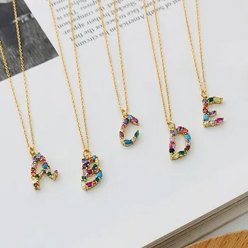 Colored Zircon Letters Pendant 925 Silver Necklace Jewelry Minimalism Chocker Kolye Vintage Collier Bijoux Femme Women Fashion
Colored Zircon Letters Pendant 925 Silver Necklace Jewelry Minimalism Chocker Kolye Vintage Collier Bijoux Femme Women Fashion