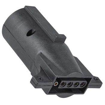 New 7-Pin to 5-Pin Trailer Wiring Plug Adapter Nickel-Plated Copper Terminals Rugged Plastic Housing Compact Design 7-Way Blade 
New 7-Pin to 5-Pin Trailer Wiring Plug Adapter Nickel-Plated Copper Terminals Rugged Plastic Housing Compact Design 7-Way Blade