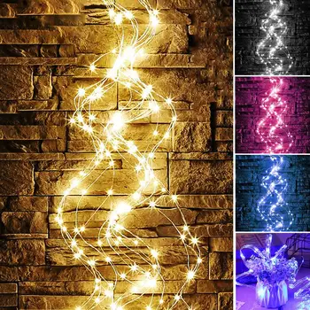 Waterproof 100/200LED Vines Copper Wire Fairy String Lights Home Christmas Wedding Party Decoration Fairy light Romantic easter 
Waterproof 100/200LED Vines Copper Wire Fairy String Lights Home Christmas Wedding Party Decoration Fairy light Romantic easter