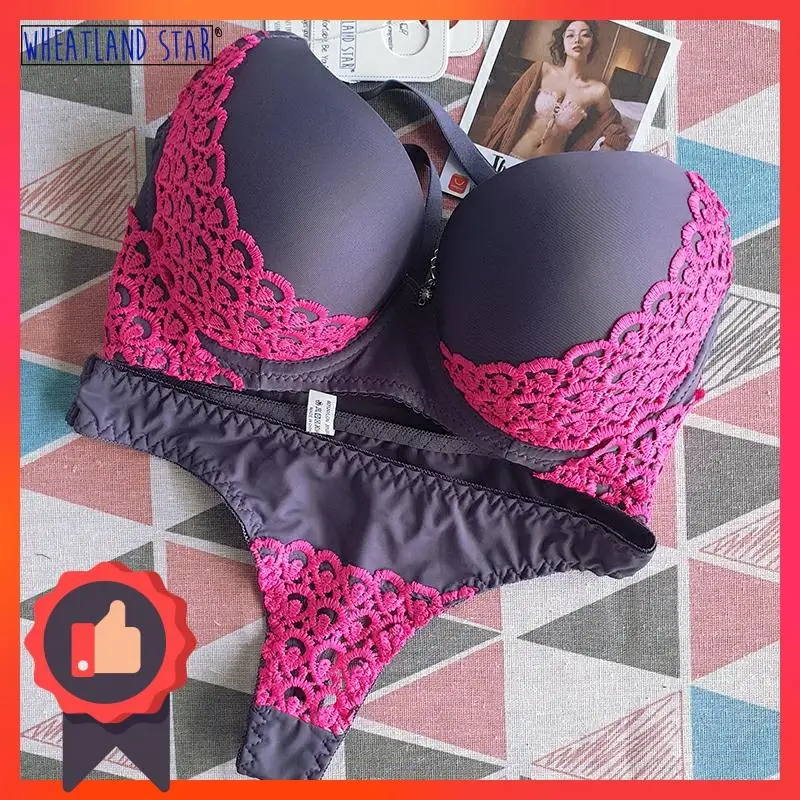 Lace Sexy Bra and Thong Set Underwear Women Set Underwires Push Up Bra Plus Size Sexy Intimates Lingeries Underwear & Sleepwears
Lace Sexy Bra and Thong Set Underwear Women Set Underwires Push Up Bra Plus Size Sexy Intimates Lingeries Underwear & Sleepwears