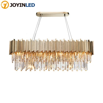 Phube Lighting Modern Crystal Chandelier Luxury Oval Gold Hanging Light Fixtures Dining Room Suspension LED Lustres
Phube Lighting Modern Crystal Chandelier Luxury Oval Gold Hanging Light Fixtures Dining Room Suspension LED Lustres