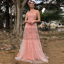 Chenxiao Simple Beach Tulle Prom Party Dresses Long Criss-Cross Backless Evening Gowns Tiered Skirt Fomal Women Night Outfits
Chenxiao Simple Beach Tulle Prom Party Dresses Long Criss-Cross Backless Evening Gowns Tiered Skirt Fomal Women Night Outfits