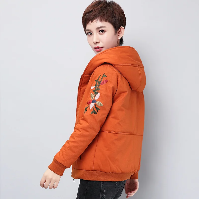 Cotton-padded Clothes Women's 2018 Winter New Style Cropped Jacket Middle-aged Women Dress Loose-Fit Hooded Large Size Thick Cot 
Cotton-padded Clothes Women's 2018 Winter New Style Cropped Jacket Middle-aged Women Dress Loose-Fit Hooded Large Size Thick Cot