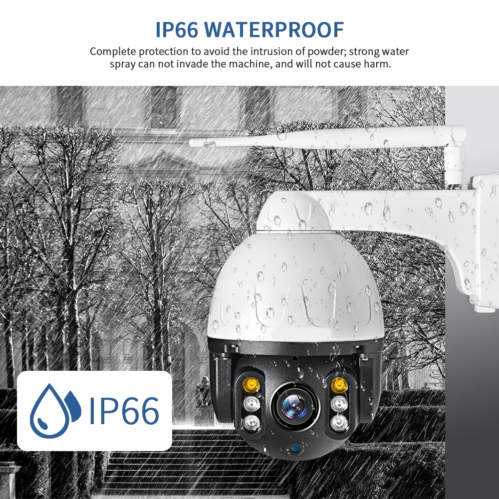 Cloud 1080P Outdoor PTZ IP Camera WIFI Speed Dome Auto Tracking Camera 4X Digital Zoom 2MP Onvif IR CCTV Security Camera
Cloud 1080P Outdoor PTZ IP Camera WIFI Speed Dome Auto Tracking Camera 4X Digital Zoom 2MP Onvif IR CCTV Security Camera