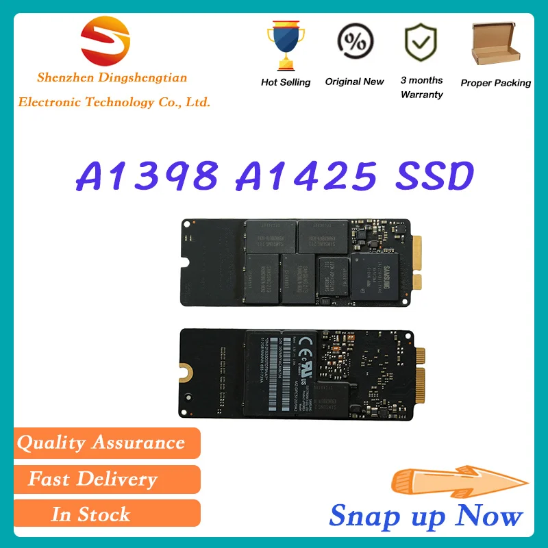 SSD-накопитель для ноутбука Macbook Pro A1425 a1398 128 ГБ 256 твердотельный накопитель жесткий