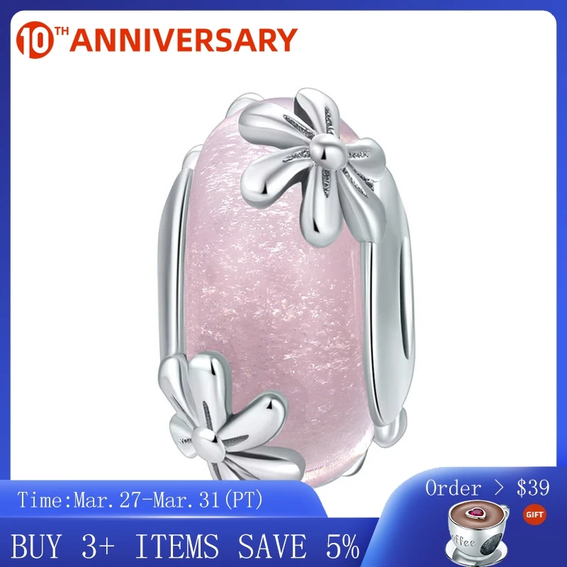 CodeMonkey Genuine 925 Sterling Silver Spring Flowers Pink Murano Glass Beads Fit Charm Bracelets & Bangles DIY Jewelry C860
CodeMonkey Genuine 925 Sterling Silver Spring Flowers Pink Murano Glass Beads Fit Charm Bracelets & Bangles DIY Jewelry C860