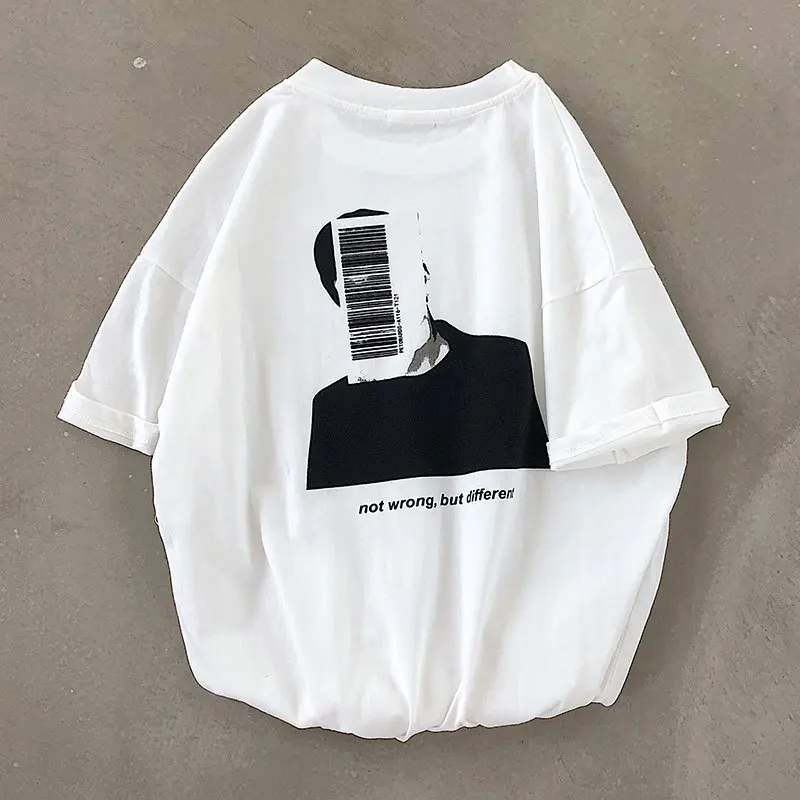 Large Size @ Hong Kong Style Head Bar Code Printed Cartoon T-shirt Large Size Short-sleeved Top T121-p38
Large Size @ Hong Kong Style Head Bar Code Printed Cartoon T-shirt Large Size Short-sleeved Top T121-p38