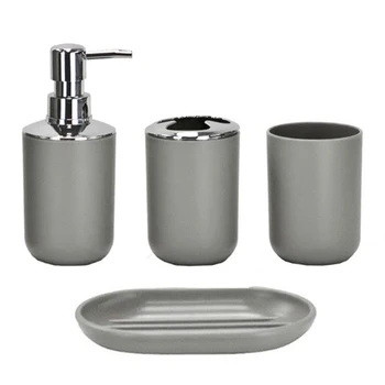 4pcs Anti Slip Bathroom Accessories Set Home Soap Dish Tumbler Toothbrush Holder Liquid Bottle Shower Hotel Portable Travel Gift
4pcs Anti Slip Bathroom Accessories Set Home Soap Dish Tumbler Toothbrush Holder Liquid Bottle Shower Hotel Portable Travel Gift
