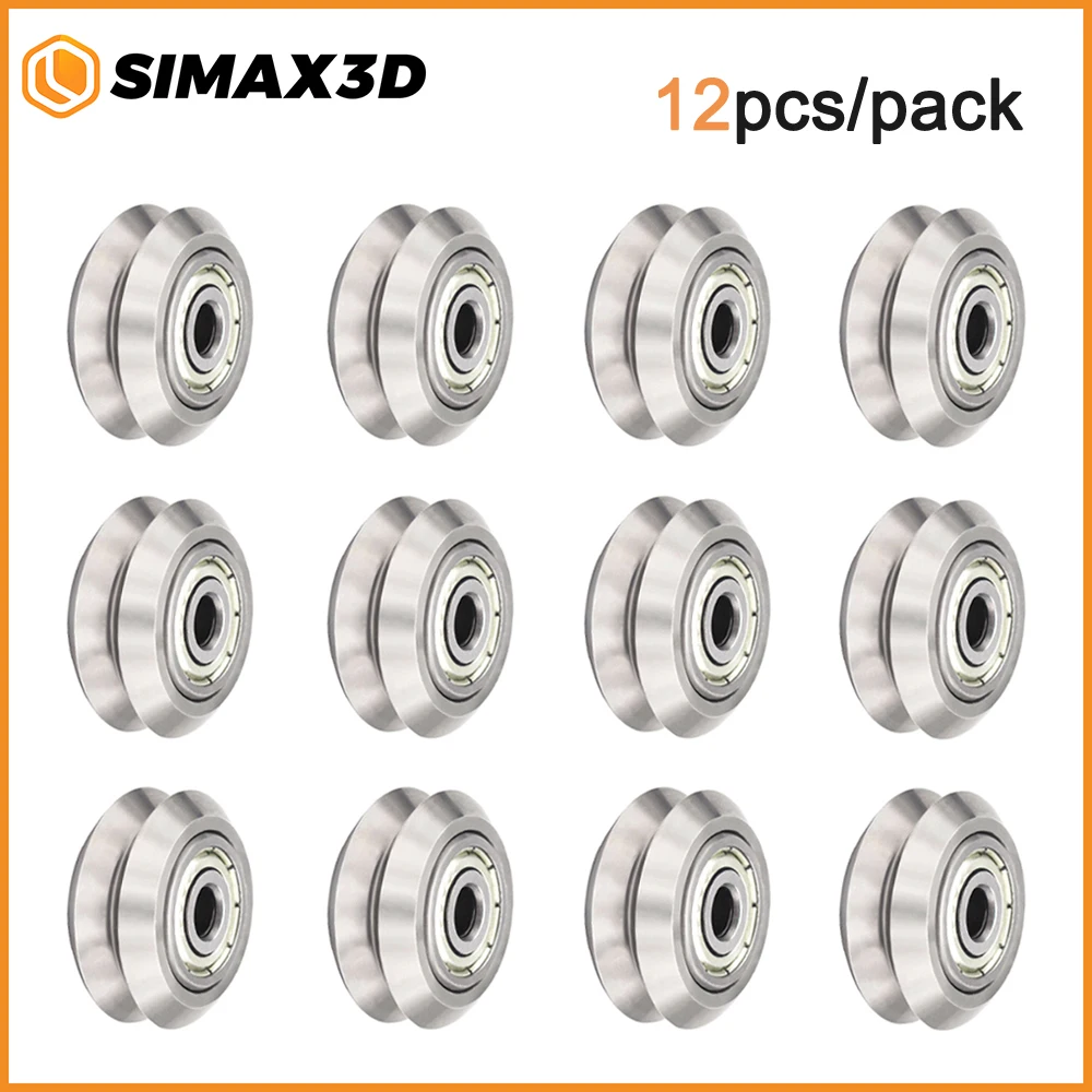 SIMAX3D 3D Printer Parts Stainless Steel V-Type Wheel 625ZZ Bearing Pulley Metal Double V Pulley Gear Aluminum Extrusion
SIMAX3D 3D Printer Parts Stainless Steel V-Type Wheel 625ZZ Bearing Pulley Metal Double V Pulley Gear Aluminum Extrusion