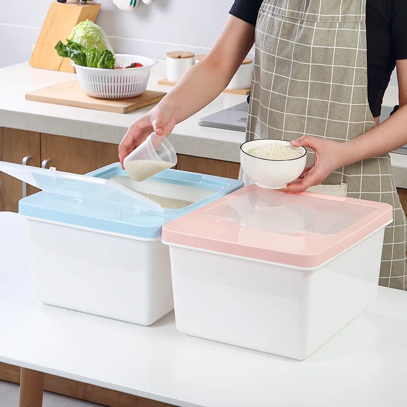10Kg High Capacity Pest Control Flour Storage Box Household Moisture-Proof Rice Storage Bin Multi-functional Flip Rice Bucket
10Kg High Capacity Pest Control Flour Storage Box Household Moisture-Proof Rice Storage Bin Multi-functional Flip Rice Bucket