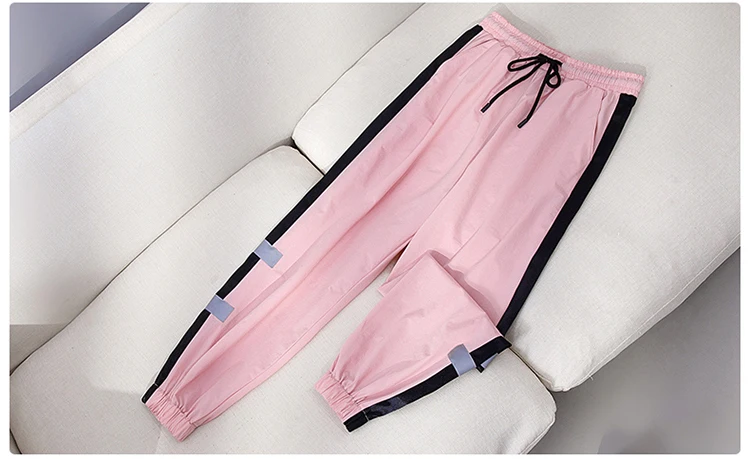 New 2020 Summer Womens Clothes Suit Casual Sports Two Pieces Set Flower Letter Print T-shirts + Elastic Waist Pants Tracksuit