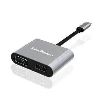 KawBrown USB-C Hub Type-C to HDMI USB-C to VGA Cable Support PD Charger USB 3.0 Converter for Laptop
KawBrown USB-C Hub Type-C to HDMI USB-C to VGA Cable Support PD Charger USB 3.0 Converter for Laptop