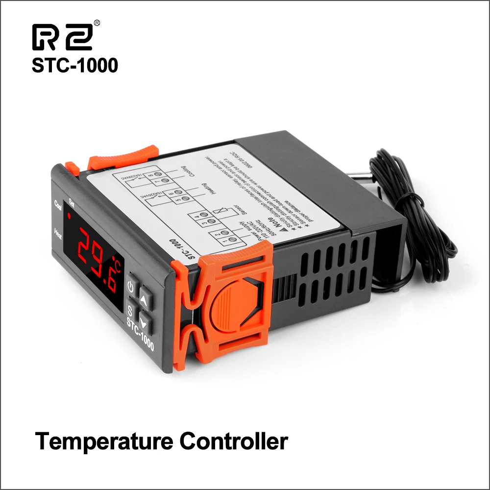 RZ Digital Temperature Controller LED Thermoregulator Thermostat For Incubator Relay 10A Heating Cooling STC-1000 12V 24V 220V
RZ Digital Temperature Controller LED Thermoregulator Thermostat For Incubator Relay 10A Heating Cooling STC-1000 12V 24V 220V