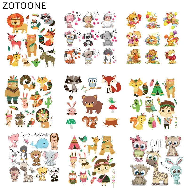 ZOTOONE Cartoon Animal Set Patches for Kids Iron on Stickers for Clothing Printed Badge Thermal Transfer Patch for T-shirt F
ZOTOONE Cartoon Animal Set Patches for Kids Iron on Stickers for Clothing Printed Badge Thermal Transfer Patch for T-shirt F
