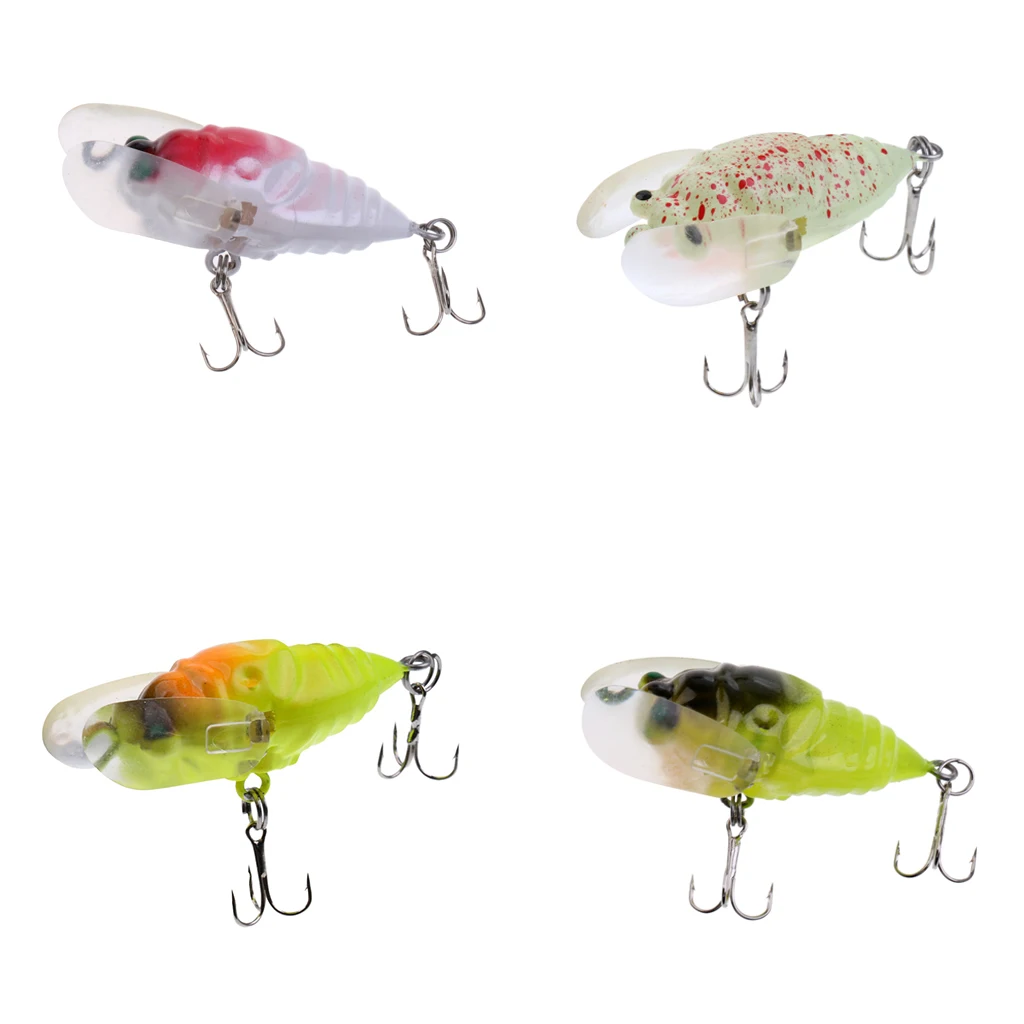 Winged Cicada Topwater Popper Crawler Freshwater Lures Bass Cod Fishing Lure Winged Cicada Topwater Popper Crawler Freshwater Lures Bass Cod Fishing Lure
