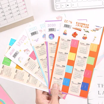 2 Pcs/pack Cute 2020 Year Calendar Stickers Notebook Planner Decorative Sticker Mini Calendar Label Index Bookmark Stationery
2 Pcs/pack Cute 2020 Year Calendar Stickers Notebook Planner Decorative Sticker Mini Calendar Label Index Bookmark Stationery