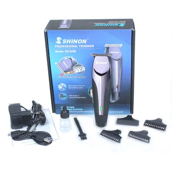 SHINON SH-2256 Professional Rechargeable Electric Hair Trimmer Clipper Beard Razor for Men Barber Bald Head 0.1mm Shaver Machine
SHINON SH-2256 Professional Rechargeable Electric Hair Trimmer Clipper Beard Razor for Men Barber Bald Head 0.1mm Shaver Machine
