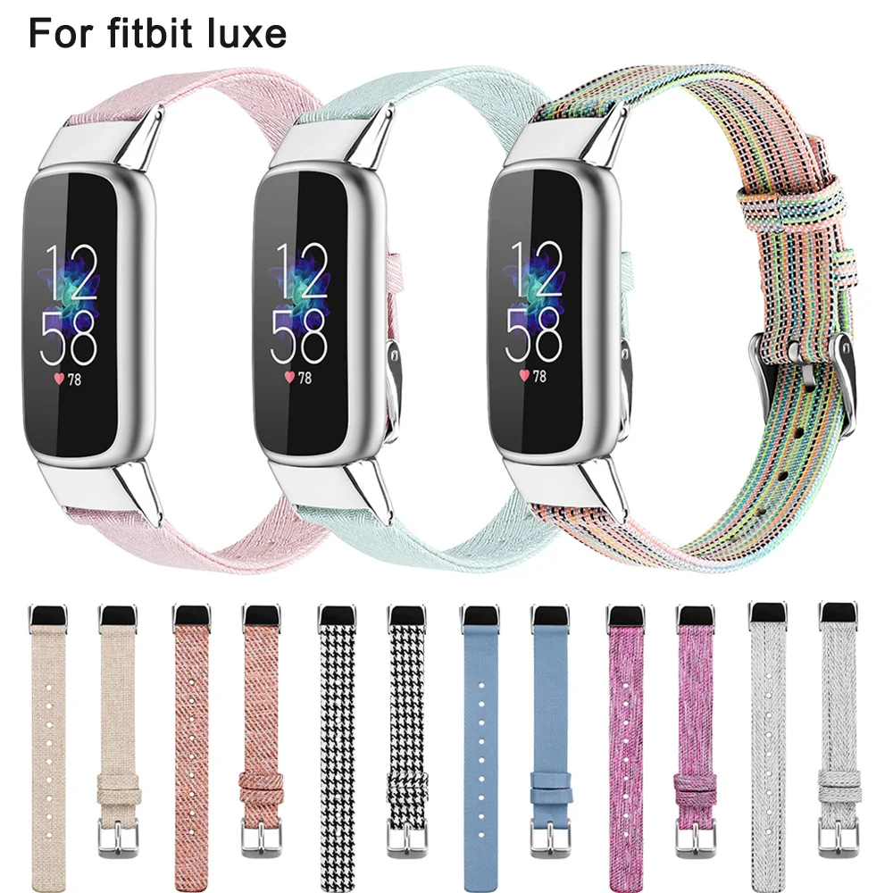 WatchBand Strap for Fitbit Luxe Canvas Wrist Strap for Fitbit Luxe Soft Watchband Bracelet Replacement Belt Watch Accessorie
WatchBand Strap for Fitbit Luxe Canvas Wrist Strap for Fitbit Luxe Soft Watchband Bracelet Replacement Belt Watch Accessorie