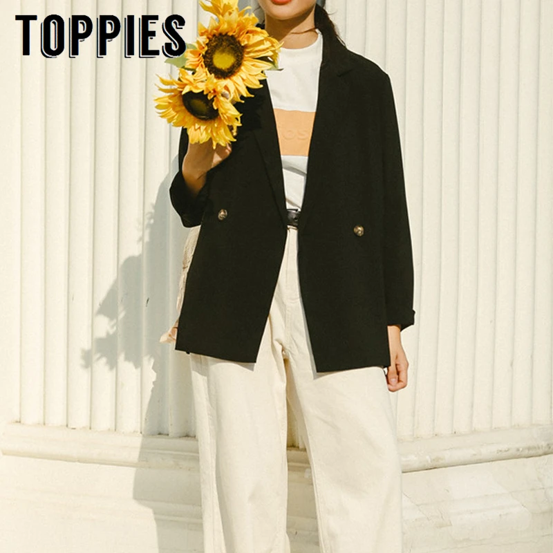 2019 High Quality Korean Jacket Loose Coat Leisure Suit Jacket Woman Double Breasted Coat Autumn Winter Clothing
2019 High Quality Korean Jacket Loose Coat Leisure Suit Jacket Woman Double Breasted Coat Autumn Winter Clothing