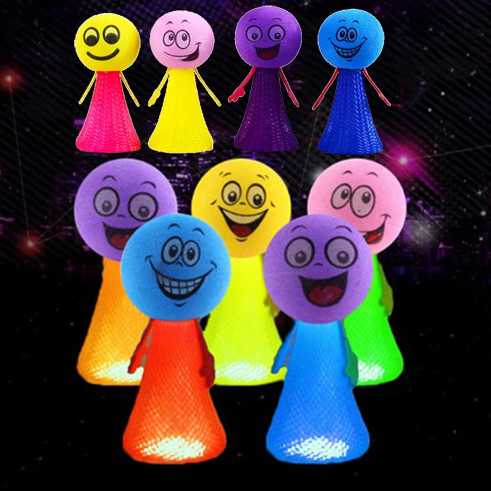 Glow in the dark Cartoon Bouncing Elf Expression Doll Kids Creative Novelty Gags Practical Jokes Party Game Toys For Children 
Glow in the dark Cartoon Bouncing Elf Expression Doll Kids Creative Novelty Gags Practical Jokes Party Game Toys For Children