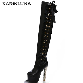 High Heels Autumn Winter Large Size 33-40 women shoes Party Over-the-knee Boots Platform Lace-Up Crystal Solid Thick Heels
High Heels Autumn Winter Large Size 33-40 women shoes Party Over-the-knee Boots Platform Lace-Up Crystal Solid Thick Heels