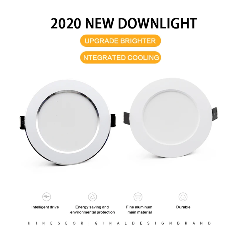 Led Downlight Round Ceiling Lighting Recessed Spot Waterproof Industrial Modern Mortise Lights Panel Spotlights Indoor Lamp