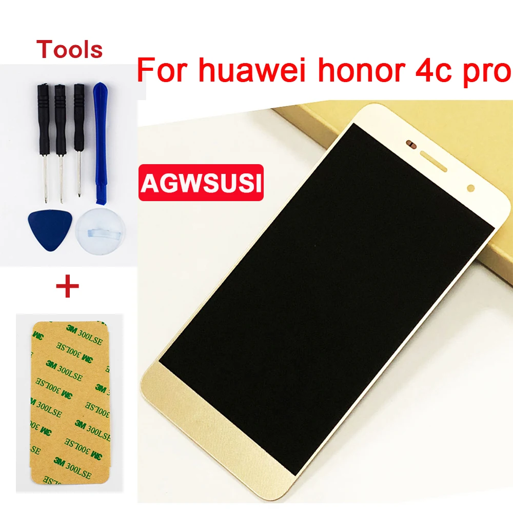 100% Протестировано для huawei honor 4c pro TIT L01 стеклянный сенсорный экран дигитайзер + ЖК
