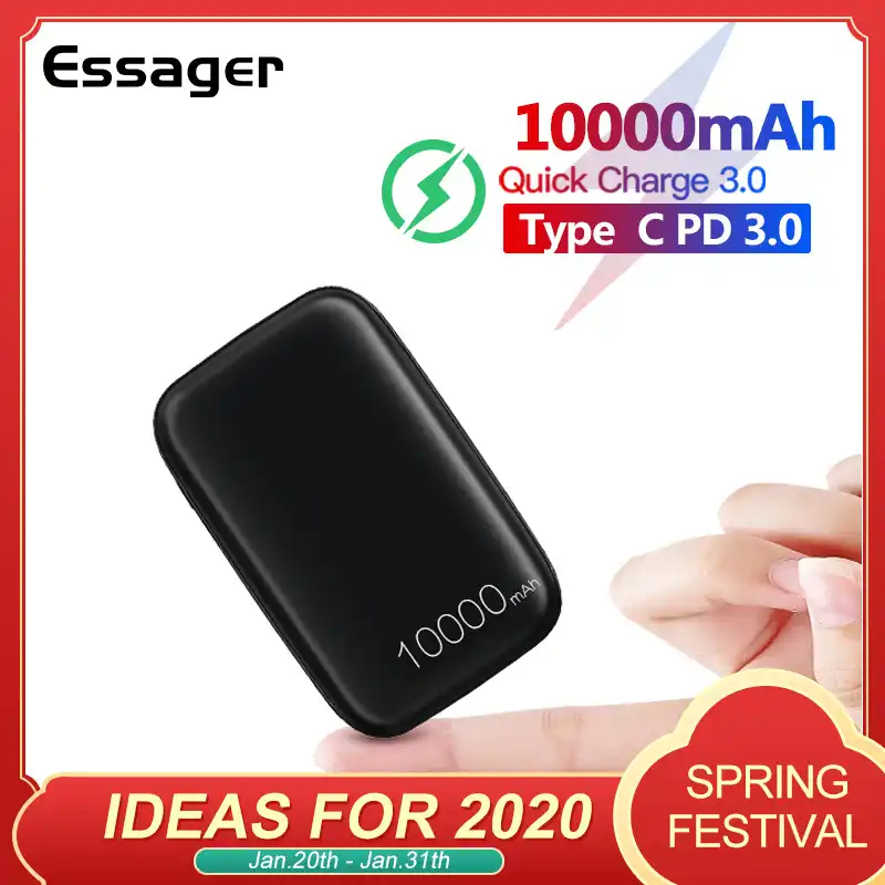 soodoo 10000mah portable charger slim mini power bank external