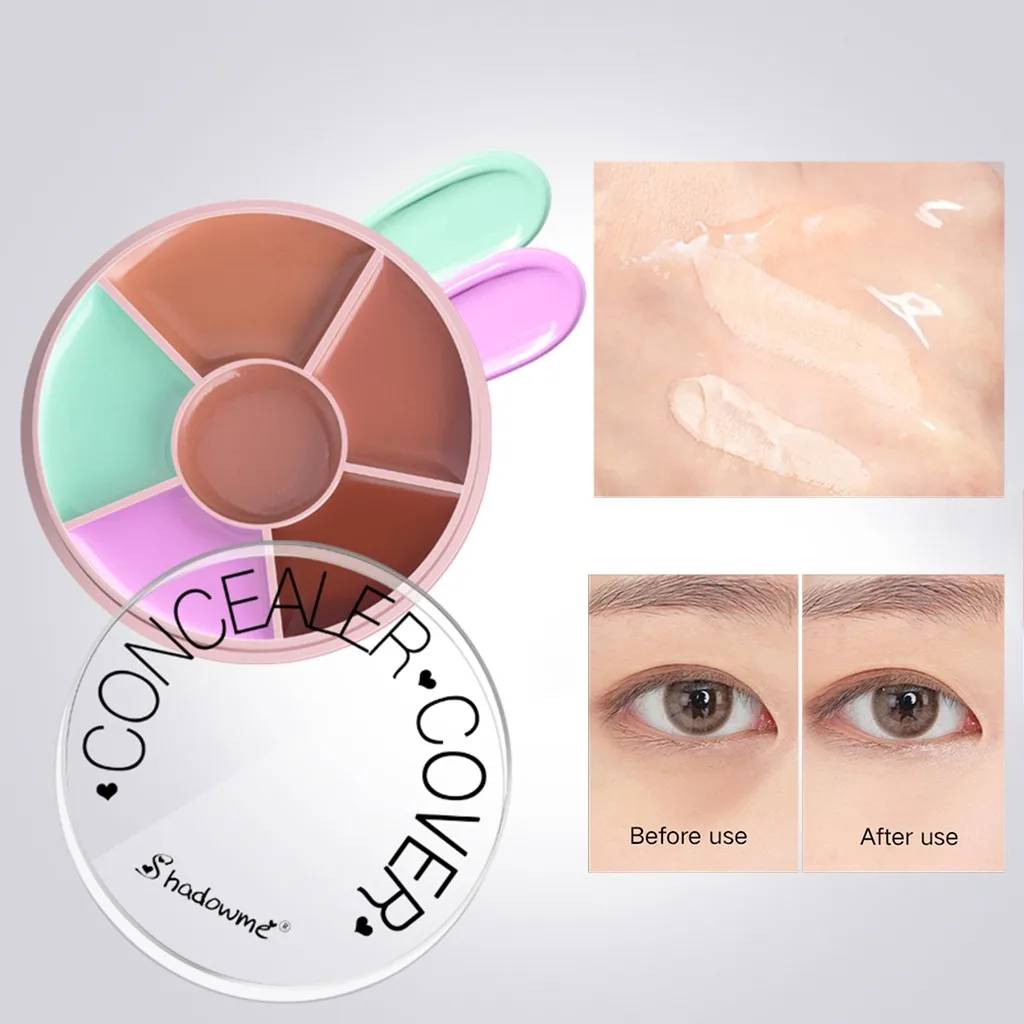 Colour Makeup 5 Colors Face Concealer Camouflage Cream Contour Palette Suit Face Corrector Waterproof Make Up Base Cosmetic
Colour Makeup 5 Colors Face Concealer Camouflage Cream Contour Palette Suit Face Corrector Waterproof Make Up Base Cosmetic