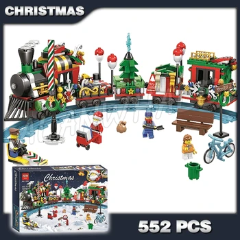 552pcs New Winter Holiday Snow Train Set Tracks 11094 DIY Model Building Kit Blocks Children Toys Bricks Compatible with Lago
552pcs New Winter Holiday Snow Train Set Tracks 11094 DIY Model Building Kit Blocks Children Toys Bricks Compatible with Lago