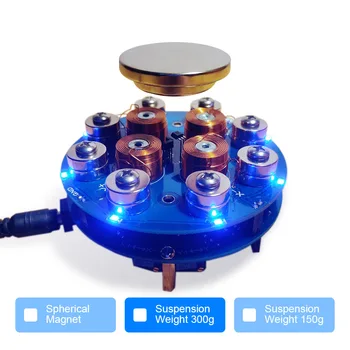 Intelligent Magnetic Levitation Floating Display Levitator DIY Kit Magnetic Suspension Core with LED Lamp Suspension Weight 500g
Intelligent Magnetic Levitation Floating Display Levitator DIY Kit Magnetic Suspension Core with LED Lamp Suspension Weight 500g