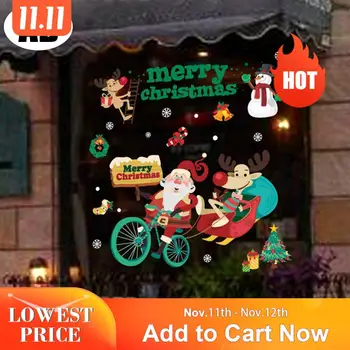 Christmas Window Stickers PVC Snowflake Static Wall Elk Christmas Merry Decoration Stickers Stickers Xmas Window
Christmas Window Stickers PVC Snowflake Static Wall Elk Christmas Merry Decoration Stickers Stickers Xmas Window